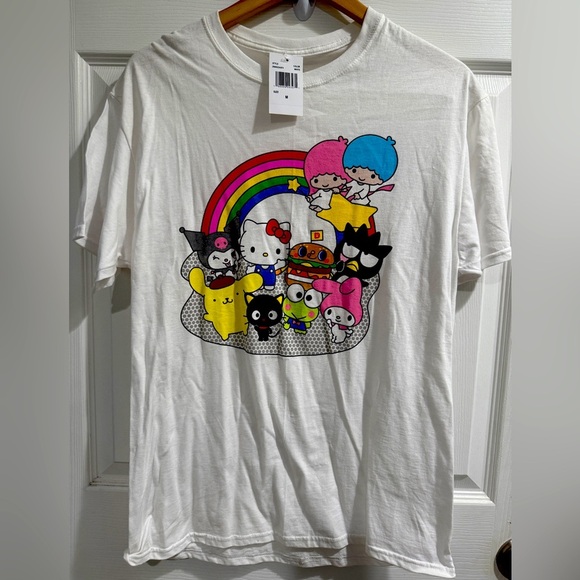 Fruit of the Loom Hello Kitty & Friends White Graphic T-Shirt - Picture 1 of 4